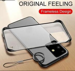 Samsung Galaxy A51 - Translucent (Frameless) Ultra-Thin Anti Fall Hard Case Clear Matte Back Cover without Ring