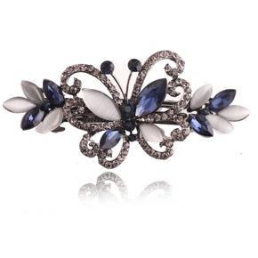 Classic Gemstone Hairpin Side Clip Hair Accessories Hairpin For Women Jewelry