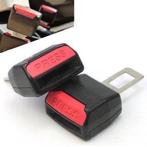 1 pair Car Seat Belt Clip Extender Support Buckle & Safety Alarm Stopper Canceller