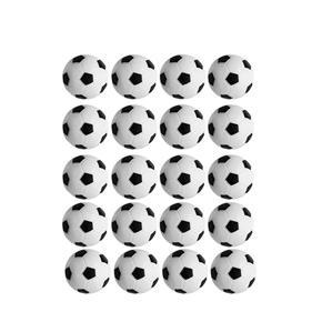 ARELENE Table Football Football Game Table Football Machine Plastic Accessories Pack of 20 (Black & White, 32mm/1.26inch)