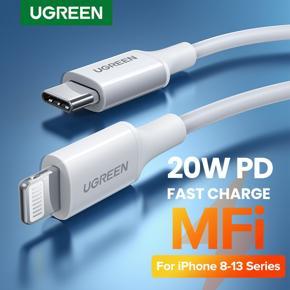 UGREEN 0.25/0.5/1/1.5/2 Meter USB C to Ligtning Fast Charging Cable for iPhone 11 11Pro X XS XR 8 7 30 w PD Fast Charging Type C Cable Data Cable for Macbook USB Cord