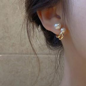 Fashion Elegant Tulip Stud Earrings Two Wearing Pearl Earrings Simple Cute Korean Jewelry