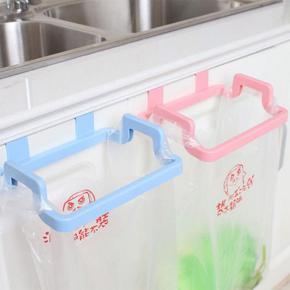 Home Towel Hanger Garbage Bag Holder Stand Hanging Plastic Rubbish Pouch Carrier