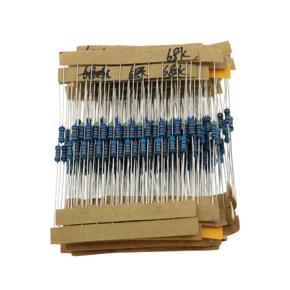 300PCS 1/4W 1% Carbon Film Resistors Kit 10 to 1M Ohm 30 Values Metal Resistors with Individually Labeled