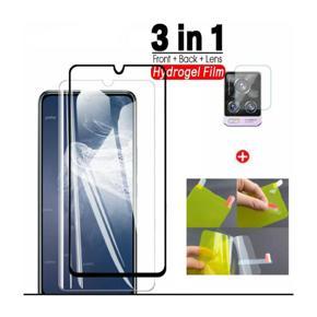 vivo V20 / vivo V20 SE - (3IN1) - Premium Quality Full Cover Glass HD ClearGlass Screen Protector, Back Side Protector Film, Camera Lens Protector...