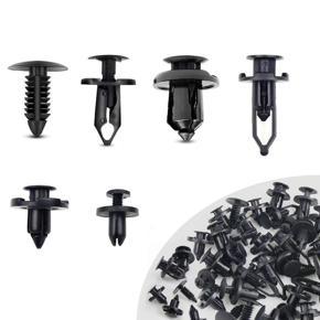 Universal nylon Clips,200 Pcs Push Bumper Fastener Rivet Clips with 6 Size Auto Body Retainer Clips Bumpers,Car Replacement for GM, Ford & Chrysler(null).