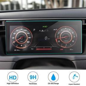 Car Central Control Instrument Tempered Glass Screen Protector Dashboard Protector Suitable for Hyundai Tucson 2021