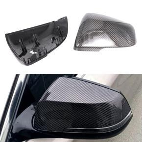 ARELENE Car Carbon Fiber Side Door Rearview Mirror Cover Cap for-BMW X1 X2 F48 F49 F45 F46 F39 F53 G39 Mirror Caps Replacement