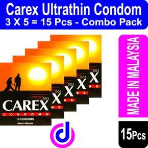 CAREX - Ultrathin Condom For Men 3 x 5 = 15 pcs - Combo Pack