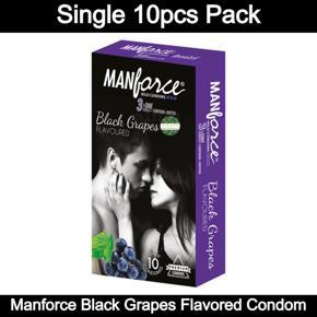 Manforce Black Grapes Flavored Condom - 1 Box contains 10pcs Condom
