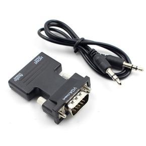 HDMI TO VGA HDMI Female to VGA Male Converter adapter w/ Audio Support 1080P