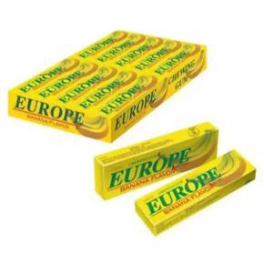 Europe Chewing Gum Banana Flavor 5 Box (5 Sticks Per Box)