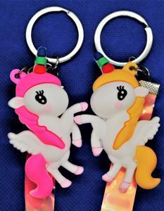 Cute Rainbow Unicorn Key chains for Girls