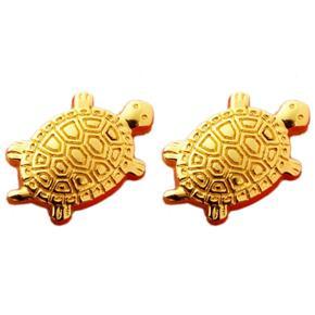 BRADOO 2X Lucky Japan Wealthy Sensoji Temple Gold-Plated Litter Turtle Home Decor Gift