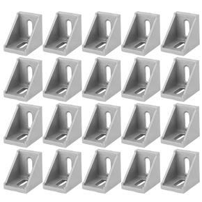 20Pcs Aluminum Corner Bracket 2-Holes Right Angle L-Type for 3030 Profile