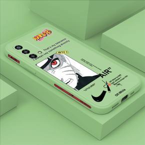 Hontinga for OPPO F19/A95/A74 4G Case Side Design New Anime Naruto for Boys Back Cover Soft Square Edge Pattern Liquid Silicone Trend Phone Cases