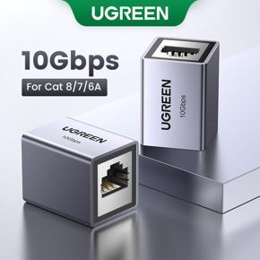 UGREEN Network Connector RJ45 10Gbps Extend Network Signal Ethernet Extender Connector For Cat8 7 6A 6 5E Network Cable Coupler Female to Female