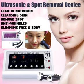 Purple EU Plug 3in1 Pro Ultrasonic Beauty Device with Spot Removal Pen Anti-Wrinkle Spot Removal Anti-Ageing Cleansing Skin Slim Face & Body Machine -