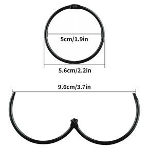 XHHDQES 30 Pack Shower Curtain Rings, Circular Shower Curtain Hooks for Bathroom Decorative Rustproof Metal Shower Ring Hooks