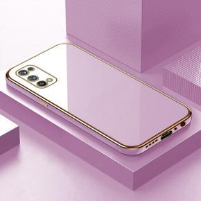 Hontinga for Realme 7 Pro Back Cover Luxury 6D Plating Soft Case Silicone Square Frame Shiny Bling Phone Cases