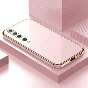 Hontinga for Xiaomi 10 Luxury 6D Plating Soft Casing Silicone Square Frame Phone Case Shiny Bling Back Cover