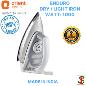 Orient Enduro 1000 Watts Dry / Light Iron White & Grey (Made in India)