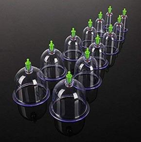 Vacuum Cupping Therapy 20pcs Hijama Cups  Vacuum Cupping Kit Pull Out a Vacuum Apparatus Therapy Relax Massagers