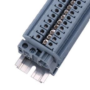 XHHDQES 2X Din Rail Terminal Blocks Kit,Uk5N Terminal +Ground Blocks+Aluminum Rail+D-Uk End Covers+E/Uk End Brackets