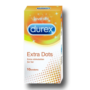 Durex Extra Dots (Extra Stimulation for Her) Condoms - 10pcs