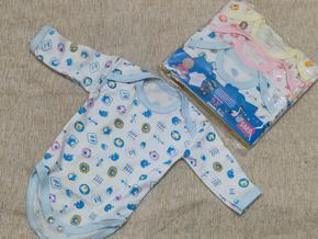 Pack of 3 - Baby Inner - Romper - Full Sleves - Design - Multicolors - Winter Collection