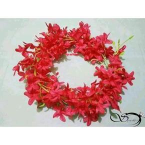 Artificial Flower Hair Gajra Red Color -1pc