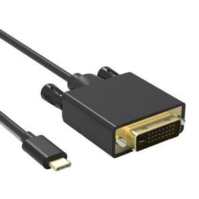 Usb For dvi cable type c for dvi adapter Thunderbolt Compatible for MacBook - Black