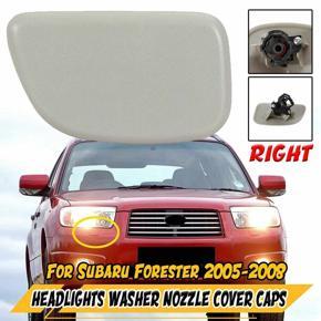 BRADOO Car Fornt Right Headlights Head Light Lamps Washer Nozzle Cover Caps for Subaru Forester 2005-2008 86636SA240WG