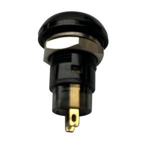 XHHDQES 5X On-Off Latching Waterproof 12mm Push Button Switch SPST 2A IP67, Black