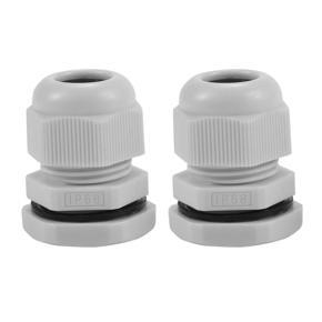 XHHDQES 10 x M20 20mm White Waterproof Compression Cable Stuffing Gland Lock