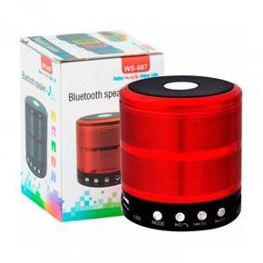 WS-887 Mini Bluetooth Speaker - Red