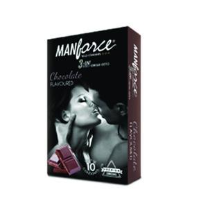 Manforce Condoms Chocolate Flavoured 10pcs