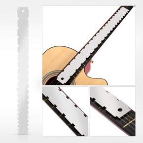 Guitar Measurement Tool Set Guitar Fret Rocker Leveling Tool String Action Ruler Gauge for Guitar Bass Ukulele Mandolin