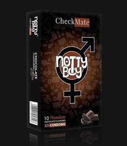 NottyBoy CheckMate Chocolate Flavored Premium Condoms - 10pcs Pack