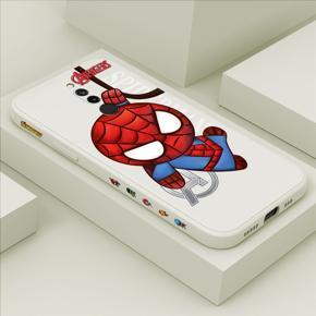 Hontinga for Xiaomi Redmi 8 Case Side Design Cartoon Little Spider Back Cover Soft Square Edge Pattern Liquid Silicone Trend Phone Cases