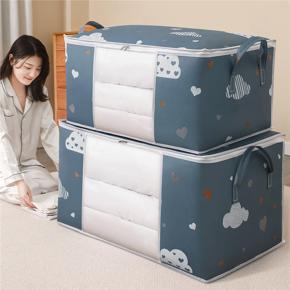 Foldable Quilt Storage Bag Large Capacity Clothes Storage Container Under Bed Organizer Bags Dust-proof Closet Storage Organizer