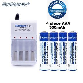 4 slots Doublepow DP-B02 4 slots Standard Charger with 4 piece AAA 1.2V 900mAh rechargeable batteries combo pack