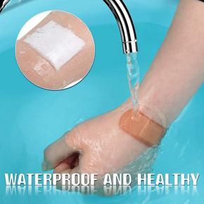 XHHDQES Transparent StretCH Adhesive Bandage 4 Rolls Shower Waterproof PatCH Waterproof for Tattoos Swimming Showering (5CMx5M)