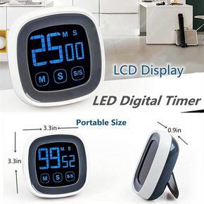 Kitchen Timer for Cooking Touchscreen LCD Classroom Timer for Kids Digital Timer for Game Meeting Fitness