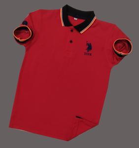 Soft and Comfortable Red Color Premium Quality Pk Polo T-Shirt for Baby Boys