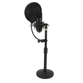 USB Cardioid Condenser Microphone Capacitive Mic for Live Karaoke 100Hz-18000Hz