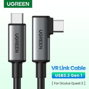 UGREEN USB C Link Cable for Quest 2 Headset VR USB C 3.2 Gen1 High Speed 5Gbps 5m Charging Cable 60W USB C to USB C VR Link Cord
