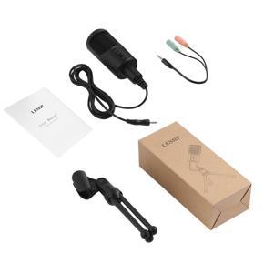 LESHP Portable Omnidirectional Noise-cancelling Microphone For Games Chatting-Black SF-960