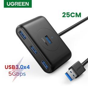 UGREEN 4 Port USB Hub 3.0 Data Hub with Portable Extension Cable High Speed for MacBook Air, Mac Mini, iMac Pro, Microsoft Surface