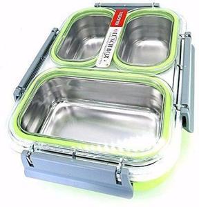 Clastik Tedmei Stainless Steel School Lunch Box for Kids - Green